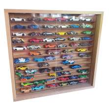 Expositor Para 60 Carrinhos da Escala 1:64 MDF Cru Com 2 Portas Berlim