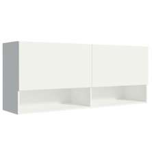 Armário Aéreo 120 cm 2 Portas 2 Nichos Branco para Área de Serviço Madesa
