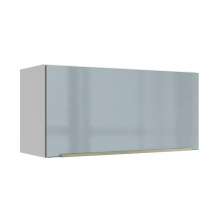 Armário Aéreo 70 cm 1 Porta Branco/Cinza Lux Madesa
