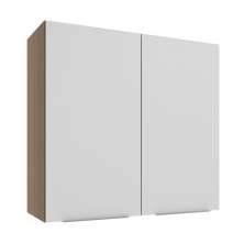 Armário Aéreo 70 cm 2 Portas Rustic/Branco Stella Madesa