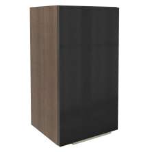 Armário Aéreo Madesa Lux 35 cm 1 Porta - Rustic/Preto