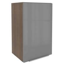 Armário Aéreo Madesa Lux 40 cm 1 Porta - Rustic/Cinza