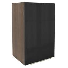 Armário Aéreo Madesa Lux 40 cm 1 Porta - Rustic/Preto