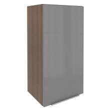 Armário Aéreo Madesa Lux 40 x 83 cm 1 Porta - Rustic/Cinza
