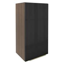 Armário Aéreo Madesa Lux 40 x 83 cm 1 Porta - Rustic/Preto