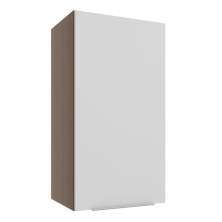 Armário Aéreo Madesa Stella 35 cm 1 Porta - Rustic/Branco