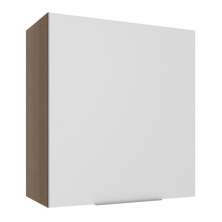 Armário Aéreo Madesa Stella 60 cm 1 Porta - Rustic/Branco
