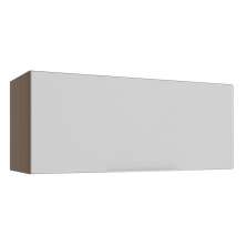 Armário Aéreo Madesa Stella 80 cm 1 Porta Basculante - Rustic/Branco