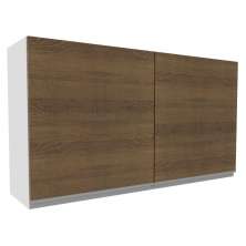 Armário De Cozinha Aéreo 100% MDF 120 cm 2 Portas Branco/Rustic Acordes Madesa