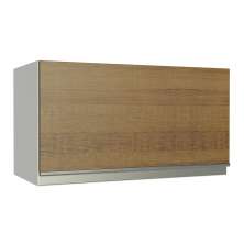 Armário De Cozinha Aéreo 100% MDF 60 cm 1 Porta Basculante Branco/Rustic Acordes Madesa