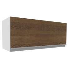 Armário De Cozinha Aéreo 100% MDF 80 cm 1 Porta Branco/Rustic Acordes Madesa