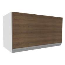 Armário de Cozinha Aéreo 1 Porta Suspensa Branco/Rustic Glamy Madesa