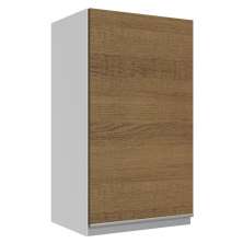 Armário de Cozinha Aéreo 100% MDF 35 cm 1 Porta Branco/Rustic Acordes Madesa