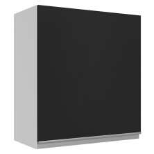 Armário de Cozinha Aéreo 100% MDF 60 cm 1 Porta Branco/Preto Acordes Madesa