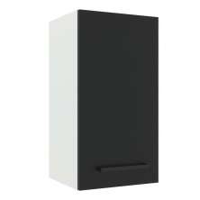 Armário de Cozinha Aéreo 35 cm 1 Porta Branco/Preto Agata Madesa