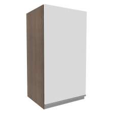 Armário de Cozinha Aéreo 35 cm 1 Porta Rustic/Branco Glamy Madesa