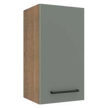 Armário de Cozinha Aéreo 35 cm 1 Porta Rustic/Cinza Agata Madesa