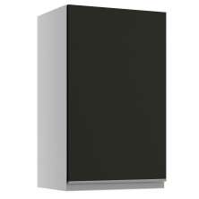 Armário de Cozinha Aéreo 40 cm 1 Porta Branco/Preto Glamy Madesa