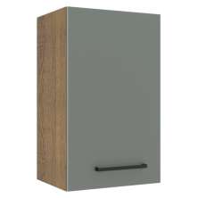 Armário de Cozinha Aéreo 40 cm 1 Porta Rustic/Cinza Agata Madesa