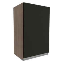 Armário de Cozinha Aéreo 40 cm 1 Porta Rustic/Preto Glamy Madesa