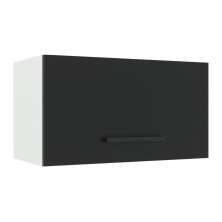 Armário de Cozinha Aéreo 60 cm 1 Porta Basculante Branco/Preto Agata Madesa