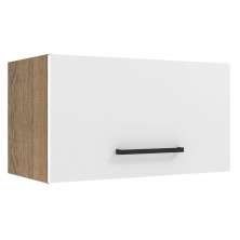 Armário de Cozinha Aéreo 60 cm 1 Porta Basculante Rustic/Branco Agata Madesa