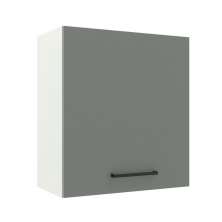 Armário de Cozinha Aéreo 60 cm 1 Porta Branco/Cinza Agata Madesa