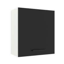 Armário de Cozinha Aéreo 60 cm 1 Porta Branco/Preto Agata Madesa