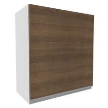 Armário de Cozinha Aéreo 60 cm 1 Porta Branco/Rustic Glamy Madesa