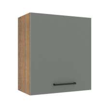 Armário de Cozinha Aéreo 60 cm 1 Porta Rustic/Cinza Agata Madesa