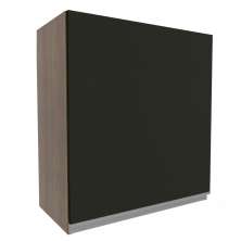 Armário de Cozinha Aéreo 60 cm 1 Porta Rustic/Preto Glamy Madesa
