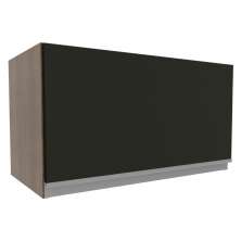 Armário de Cozinha Aéreo 60 cm 1 Porta Rustic/Preto Glamy Madesa