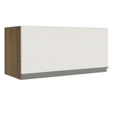Armário de Cozinha Aéreo 70 cm 1 Porta Basculante Rustic/Branco Glamy Madesa