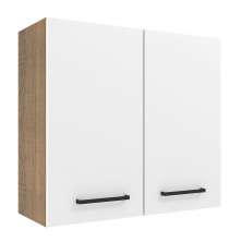 Armário de Cozinha Aéreo 70 cm 2 Portas Rustic/Branco Agata Madesa