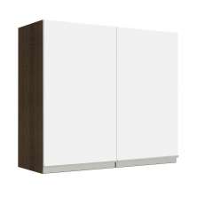 Armário de Cozinha Aéreo 70 cm 2 Portas Rustic/Branco Glamy Madesa