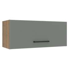 Armário de Cozinha Aéreo 80 cm 1 Porta Basculante Rustic/Cinza Agata Madesa