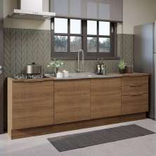 Armário de Cozinha Compacta 240cm Rustic Stella Madesa 01