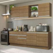 Armário de Cozinha Completa 240cm Rustic Glamy Madesa 06