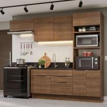 Armário de Cozinha Completa 270cm Rustic Stella Madesa 10