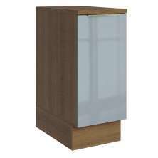 Balcão 35 cm 1 Porta Rustic/Cinza Lux Madesa