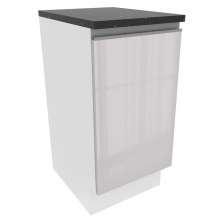 Balcão Armário de Cozinha 100% Mdf 40 cm 1 Porta Porta Branco Brilho Acordes Madesa