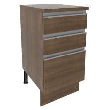 Balcão Armário de Cozinha 40 cm 3 Gavetas Rustic Glamy Madesa