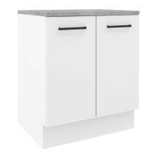 Balcão Armário de Cozinha 70 cm 2 Portas Branco Agata Madesa