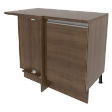Balcão Armário de Cozinha de Canto 1 Porta Rustic Glamy Madesa