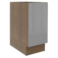 Balcão Madesa Lux 35 cm 1 Porta - Rustic/Cinza