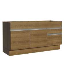 Balcão de Pia Armário de Cozinha 150 cm 2 Portas e 2 Gavetas (Sem Tampo e Pia) Rustic Glamy Madesa