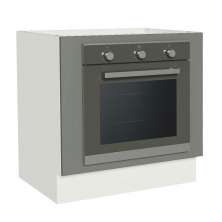 Balcão para Forno de Embutir 80 x 60 cm Sem Tampo Branco/Cinza Agata Madesa