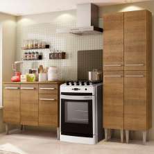 Cozinha Compacta Madesa Emilly Front com Balcão e Paneleiro