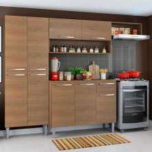 Cozinha Compacta Madesa Emilly Top com Armário e Balcão