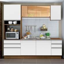 Cozinha Completa Madesa Karen 6 Portas 6 Gavetas (Sem Tampo e Pia)